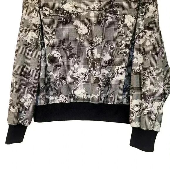 Rachel Roy Women's Black & White Poly/Viscose/Spandex Baldwin Bomber Jacket - Picture 11 of 13